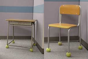 Tennis ball store chair feet