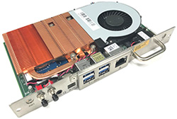 画像：組込型コンピュータ インテル® SDMオプションボード