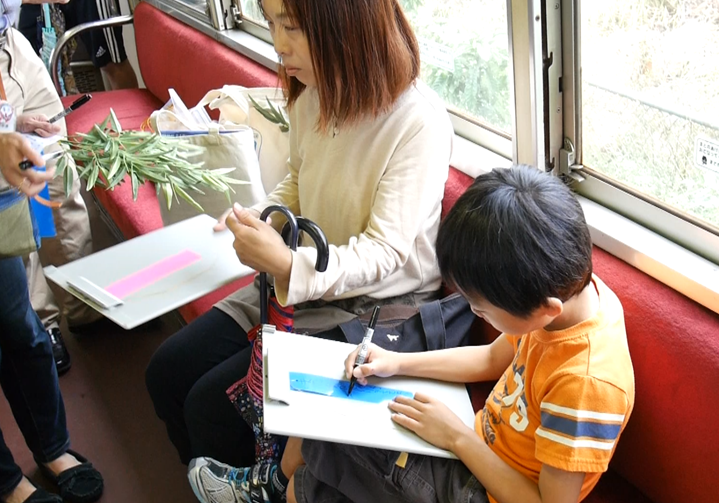 「短冊列車」の様子