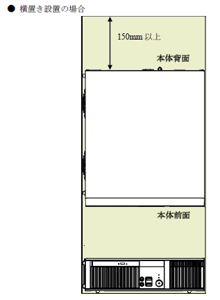 設置条件(平置き)