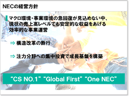 説明資料：NECの経営方針