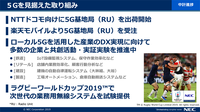 説明資料：5Gを見据えた取り組み