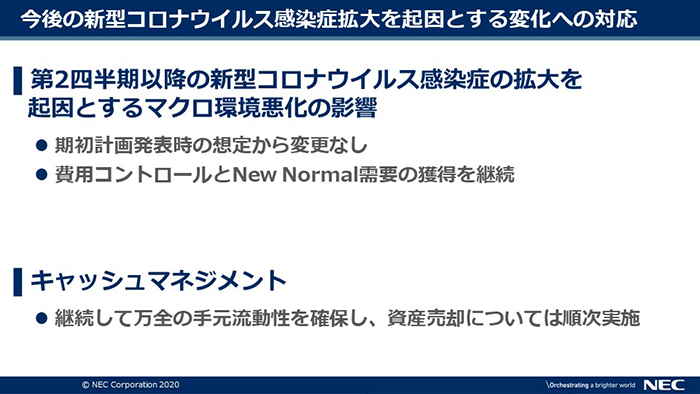 説明資料：今後の新型コロナウイルス感染症拡大を起因とする変化への対応