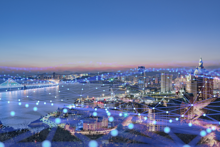 都市とネットワークのイメージ