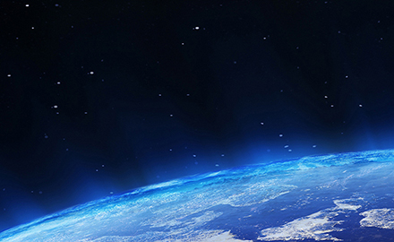 宇宙から見た地球のイメージ