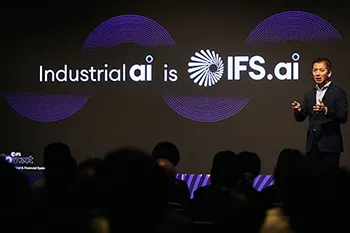 IFSジャパン株式会社 代表取締役社長 大熊 裕幸氏の登壇している様子