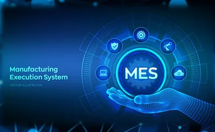 「MES」を手のひらに持つイメージ写真