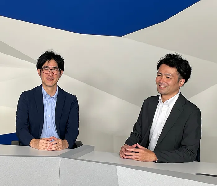 NEC 製造システム統括部 主任 吉見光とNEC スマートインダストリー統括部 主任 鍋島弘樹
