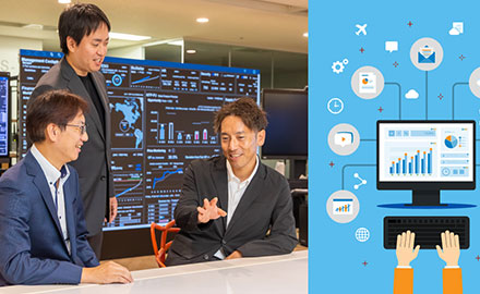 NEC データ＆アナリティクス統括部データマネジメントグループディレクター川嶋葵、NEC データ＆アナリティクス統括部 第三データアナリティクスグループ プロフェッショナル 星野 敦史、NEC グローバルKFP戦略統括部 データドリブン基盤グループ ディレクター 秋田 和之