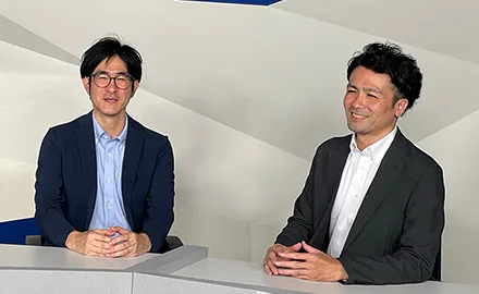 NEC 製造システム統括部 主任 吉見光とNEC スマートインダストリー統括部 主任 鍋島弘樹