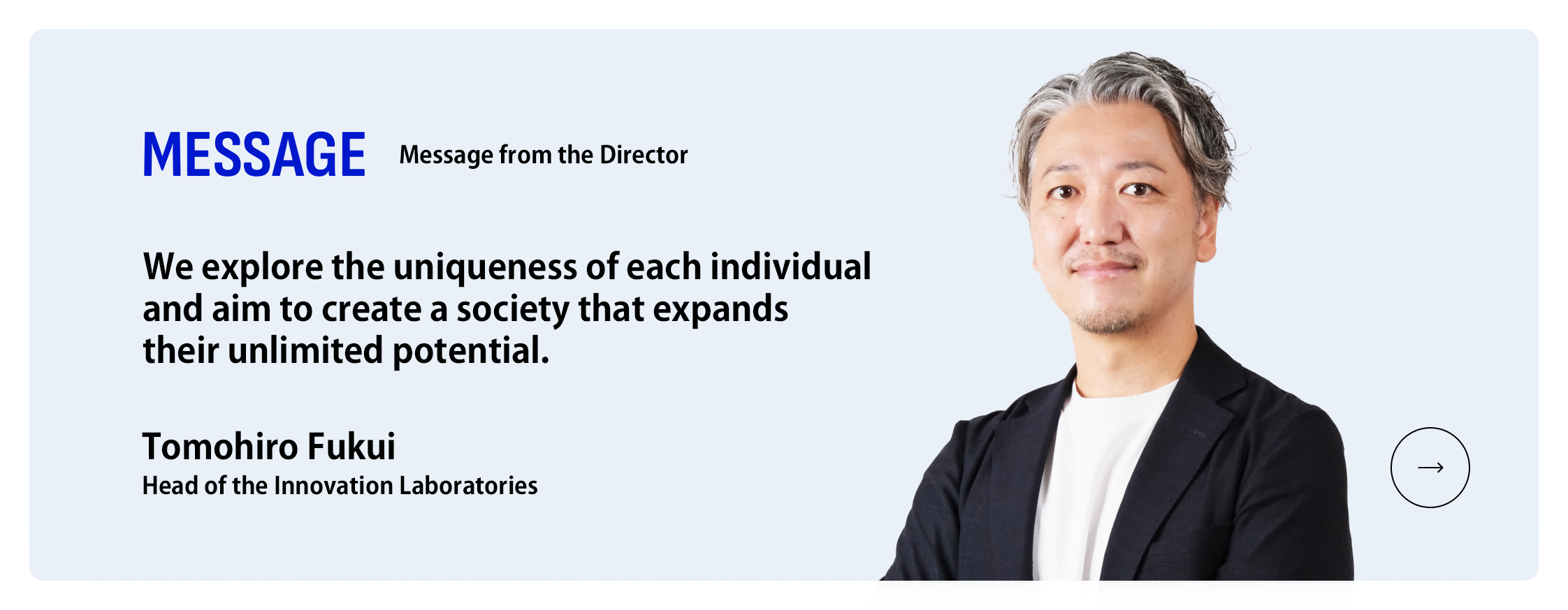 MESSAGE／Message from the Director