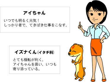 メインキャラクター「アイちゃん」のご紹介