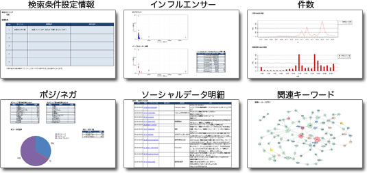 さまざまな切り口からの解析レポート