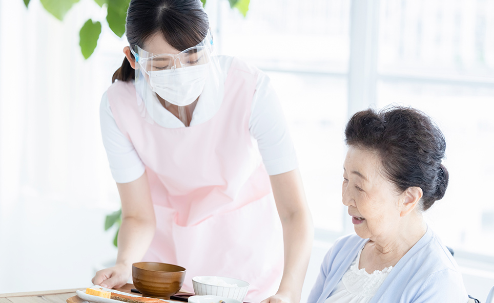高齢者福祉施設の入口