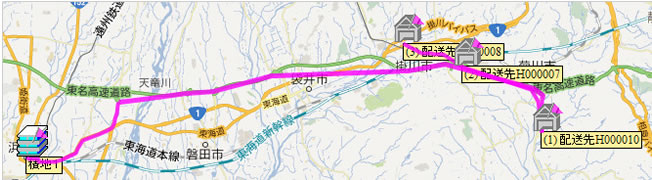 一般道/高速道を自動選択した配車