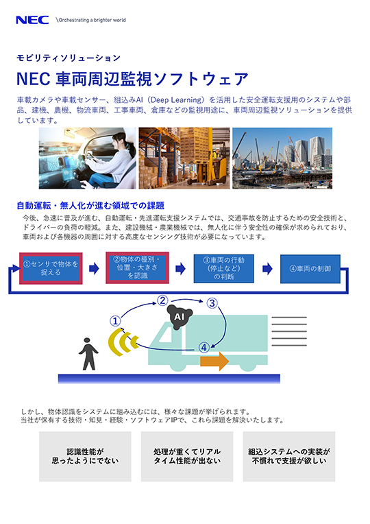 NEC 車両周辺監視ソフトウェア