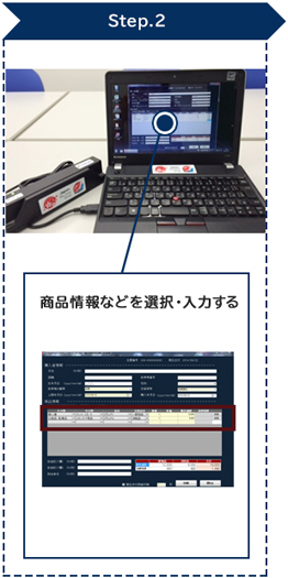 Step.2 商品情報などを選択・入力する