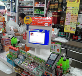 タイ セブンイレブンに設置した次期POS端末