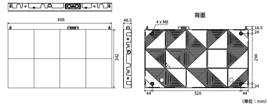 FCシリーズ外形寸法図