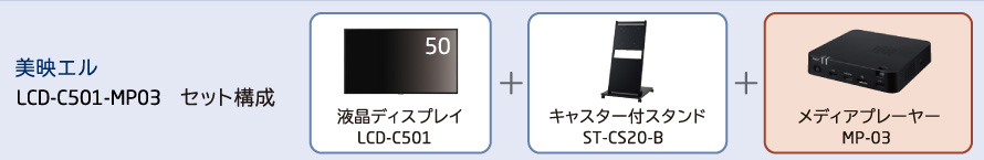 LCD-C501-MP03セット構成