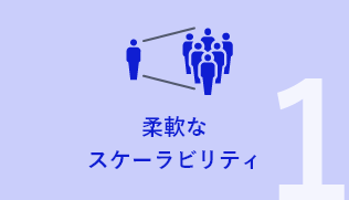 柔軟なスケーラビリティ
