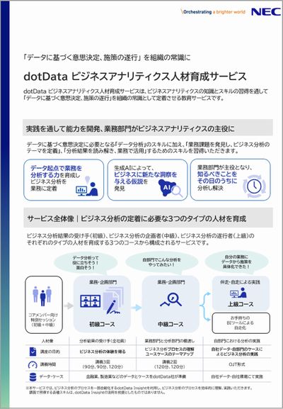 dotData ビジネスアナリティクス人材育成サービス