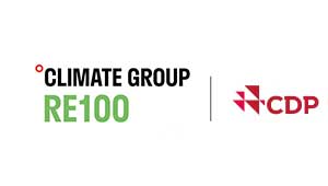 RE100 CLIMATE GROUP CDPのロゴ